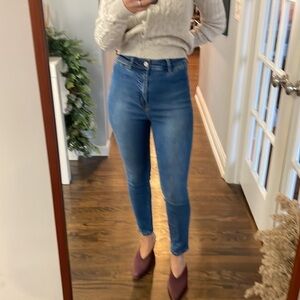 Free People High Rise Skinny Jeans
